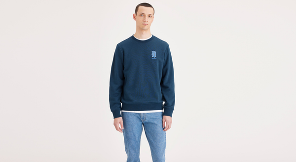 dockers Crewneck Sweatshirt Regular Fit Blue