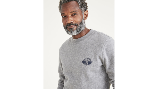 Dockers Crewneck Sweatshirt Regular Fit Grey