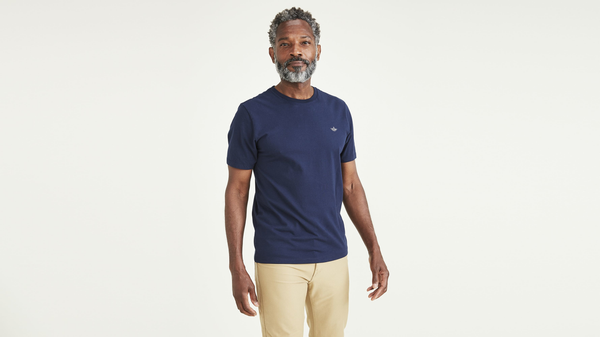 dockers Crewneck Tee Slim Fit Blue