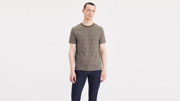 dockers Crewneck Tee Slim Fit Blue