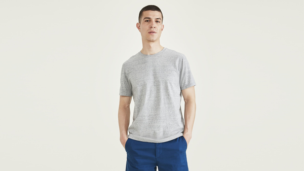 dockers Crewneck Tee Slim Fit Grey