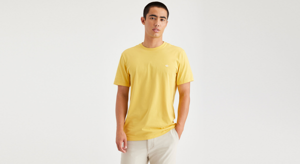 dockers Crewneck Tee Slim Fit Primrose Yellow