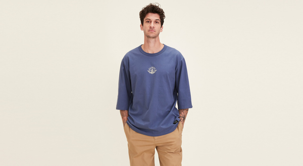 dockers Dandois x Dockers® Relaxed 3/4 Tee Blue