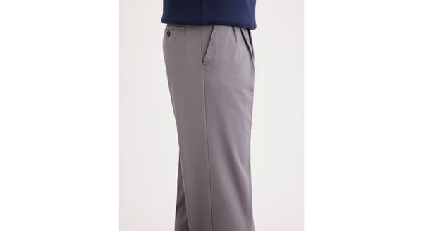 Dockers Easy Khakis Pleated Classic Fit Burma Grey