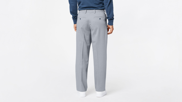 Dockers Easy Khakis Pleated Classic Fit Burma Grey