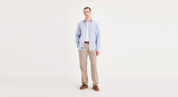 dockers Easy Khakis Pleated Classic Fit Khaki