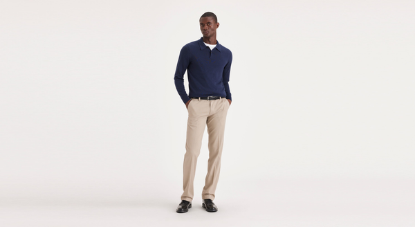 dockers Easy Khakis Straight Fit Grey