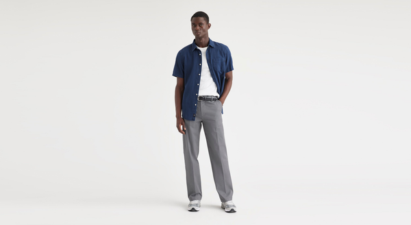 dockers Essential Chinos Classic Fit Car Park Grey