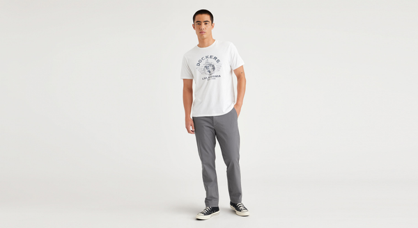 dockers Essential Chinos Slim Fit Car Park Grey