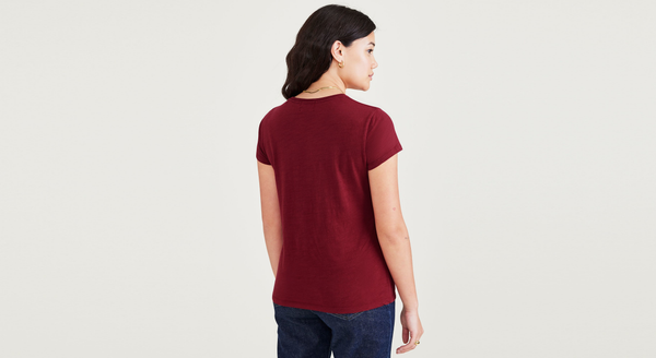 Dockers Favorite Tee Shirt Slim Fit Red