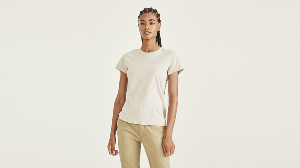 dockers Favorite Tee Shirt Slim Fit Sahara Khaki