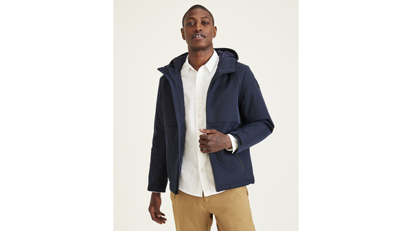 dockers Flex Tech Welded Flange Hoodie Blue