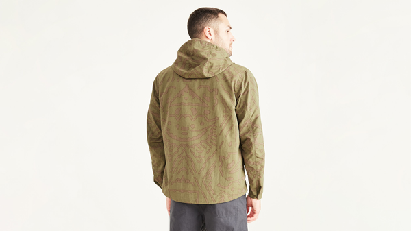 Dockers Full Zip Parka Regular Fit Green