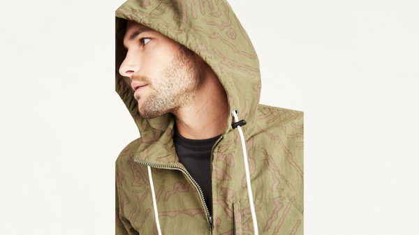 Dockers Full Zip Parka Regular Fit Green