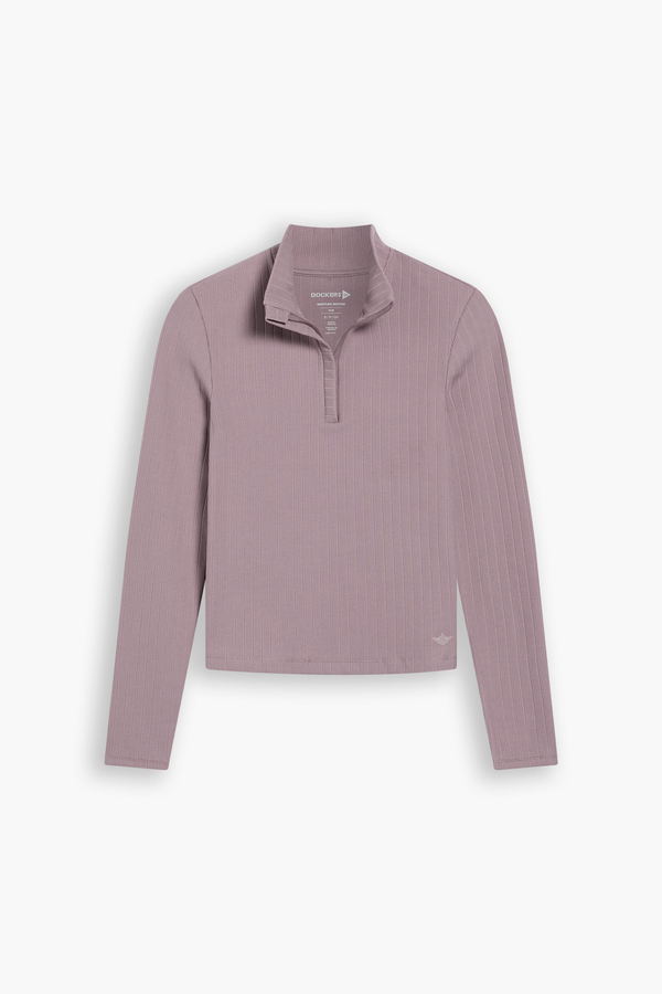 Dockers Go Quarter-Zip Pullover Slim Fit Purple