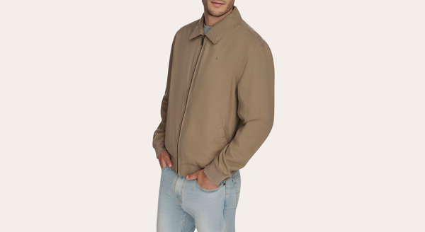 Dockers Golf Bomber Jacket Regular Fit Brown