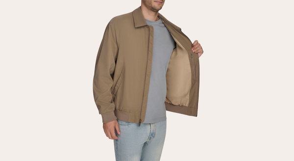 Dockers Golf Bomber Jacket Regular Fit Brown