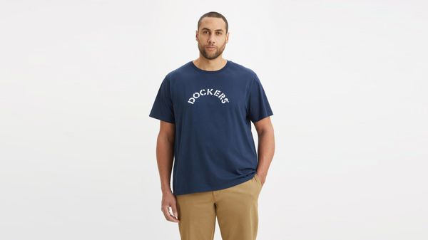 dockers Graphic Tee (Big and Tall) Blue