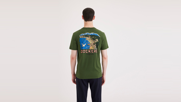 Dockers Graphic Tee Slim Fit Green