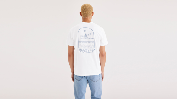 Dockers Graphic Tee Slim Fit Lucent White