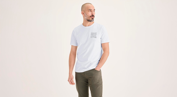 dockers Graphic Tee Slim Fit Lucent White