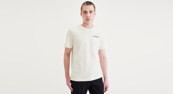 dockers Graphic Tee Slim Fit White