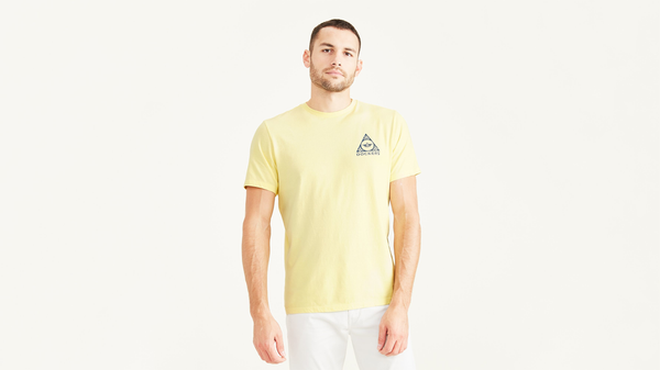 dockers Graphic Tee Slim Fit Yellow Pear