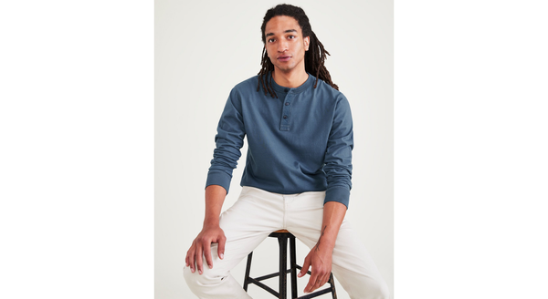 Dockers Henley Regular Fit Blue