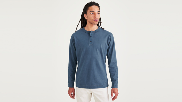 dockers Henley Regular Fit Blue