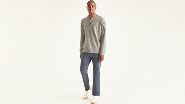 dockers Henley Regular Fit Grey
