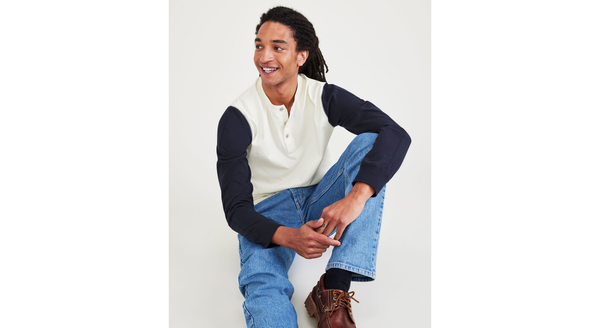 Dockers Henley Regular Fit White