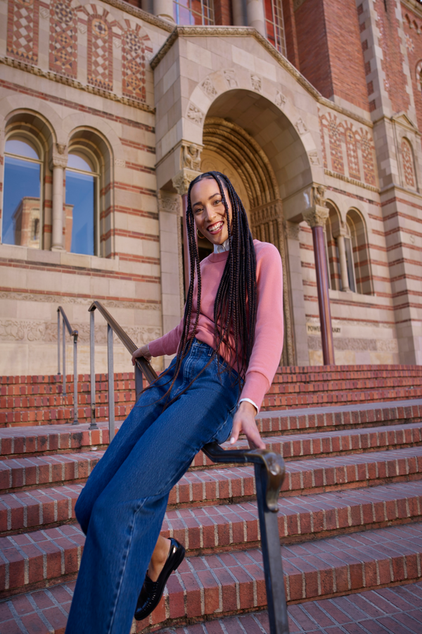 Dockers Jean Cut Pants High Straight Fit Blue