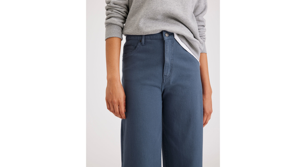 Dockers Jean Cut Pants High Straight Fit Blue