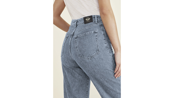 Dockers Jean Cut Pants High Straight Fit Blue