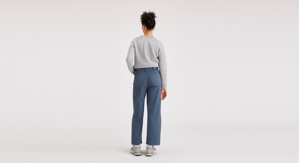 Dockers Jean Cut Pants High Straight Fit Blue