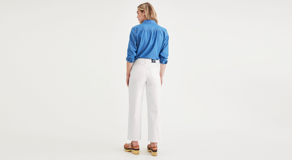 Dockers Jean Cut Pants High Straight Fit White