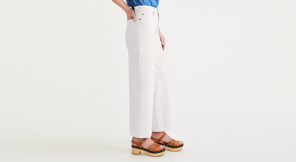 Dockers Jean Cut Pants High Straight Fit White