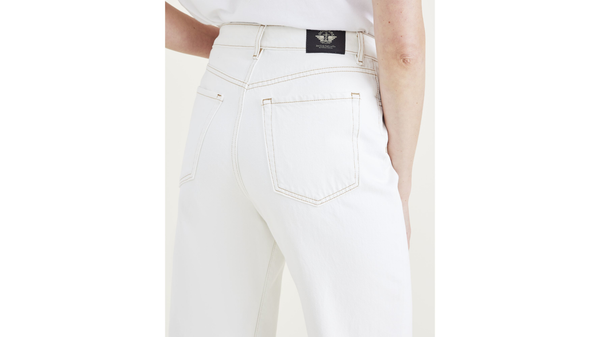 Dockers Jean Cut Pants High Straight Fit White