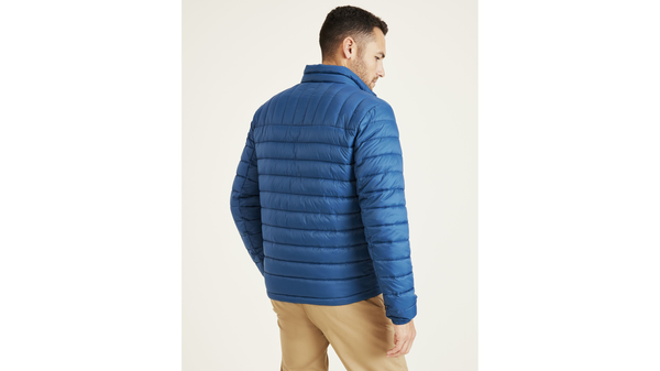 Dockers Lightweight Nylon Packable Jacket Blue