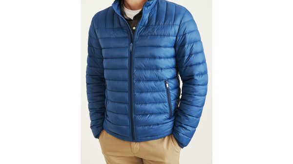 Dockers Lightweight Nylon Packable Jacket Blue