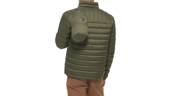 Dockers Lightweight Nylon Packable Jacket Green