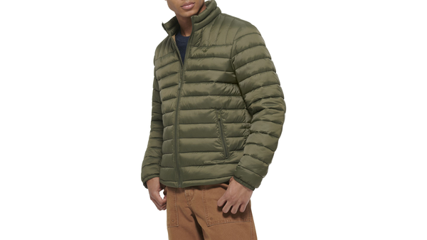Dockers Lightweight Nylon Packable Jacket Green