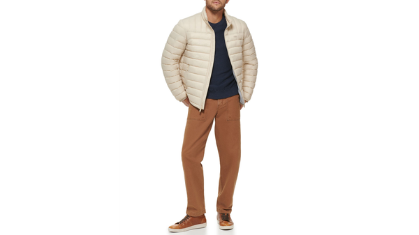 Dockers Lightweight Nylon Packable Jacket Khaki