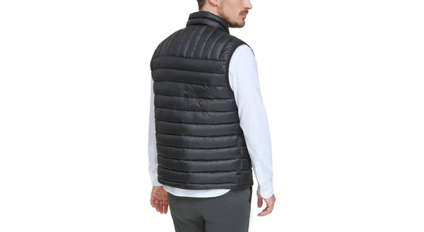 Dockers Lightweight Nylon Packable Vest Black