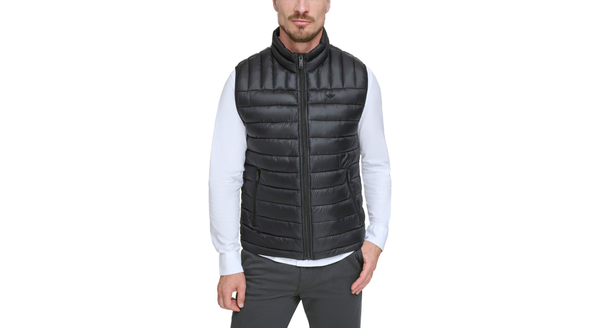 Dockers Lightweight Nylon Packable Vest Black