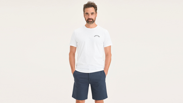 dockers Logo Tee Slim Fit Lucent White