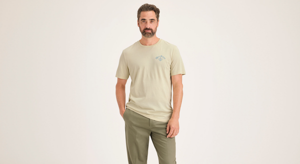 dockers Logo Tee Slim Fit Tan