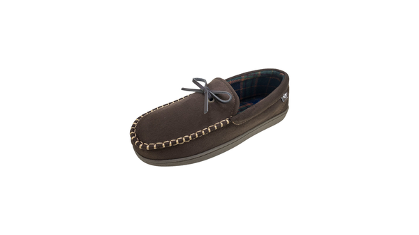 dockers Microsuede Boater Moccasin Slippers Brown