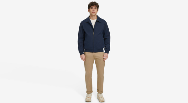 Dockers Microtwill Deck Bomber Relaxed Fit Blue