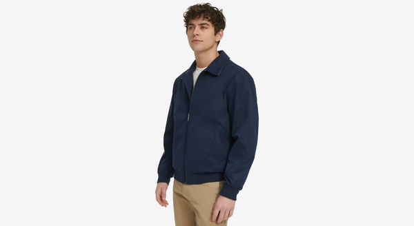 Dockers Microtwill Deck Bomber Relaxed Fit Blue